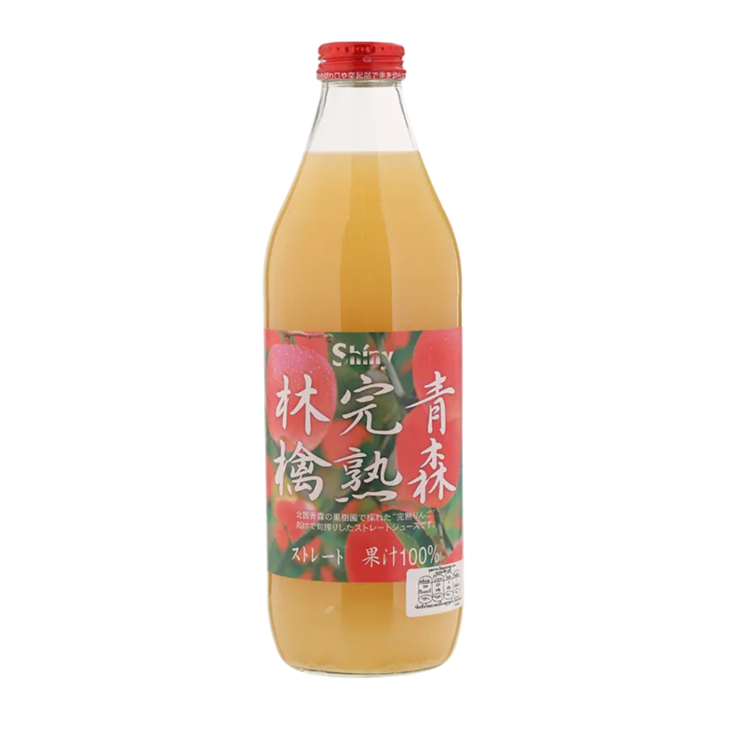 Shiny Apple Juice Aomori Kanjuku Ringo ไชนี่น้ำแอปเปิ้ลอาโอโมริ 100%1l.