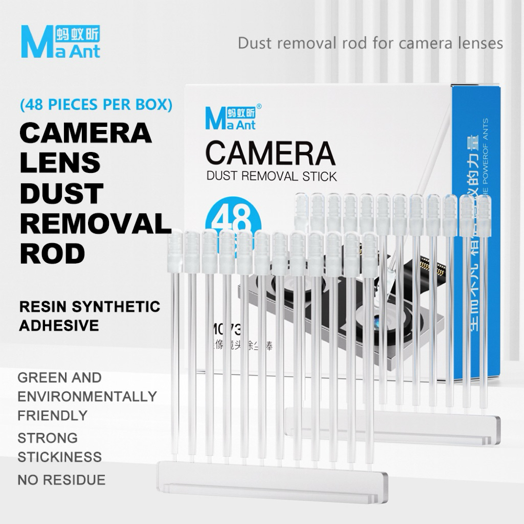 MAANT- M073 แท่งทำความสะอาดเลนส์กล้อง ดีไซน์เหนียว 360° ทรงพลัง - 48 ชิ้น