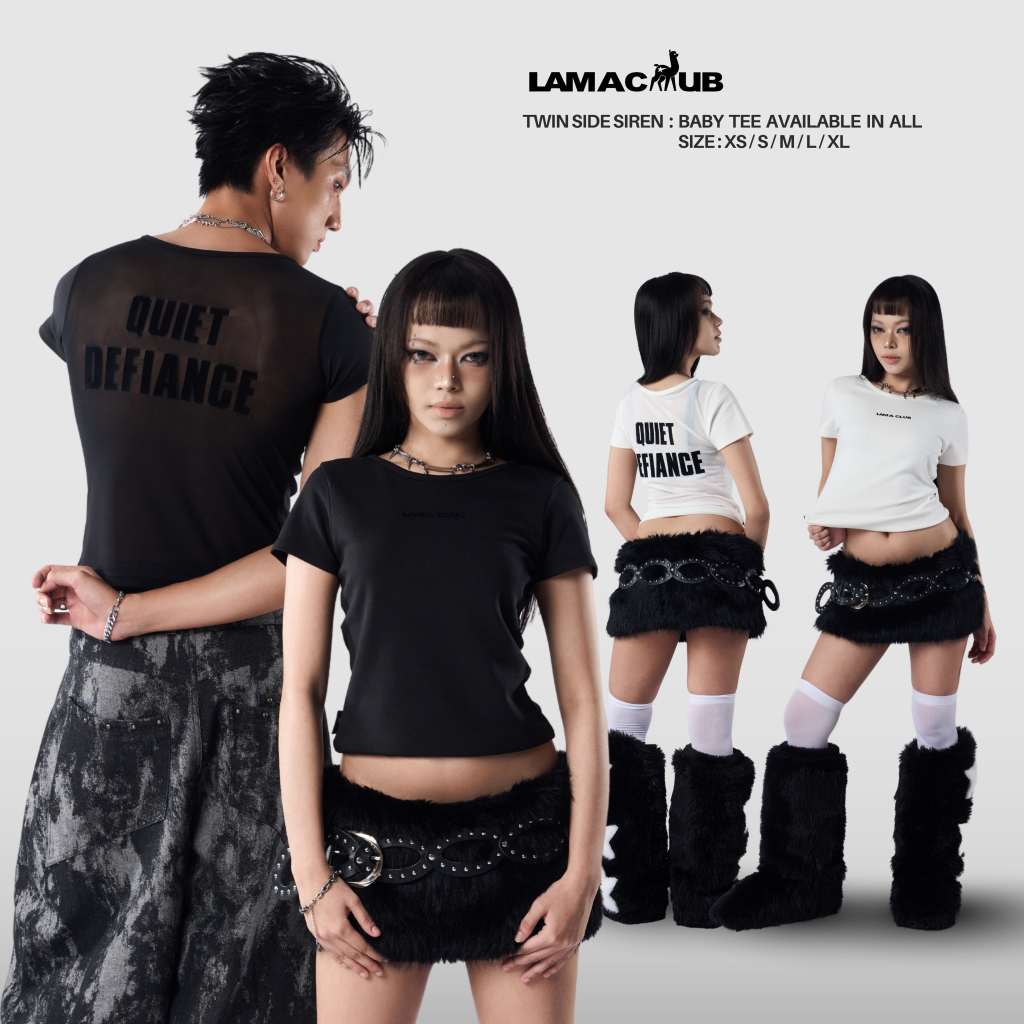 Twin Side Siren เสื้อยืด Baby tee ( SIZE XS-2XL )