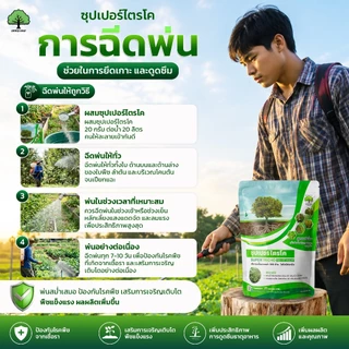 ซุปเปอร์ไตรโค ตราเทพมงคล แพ็ค 10 ซอง ไตรโคเดอร์มา ป้องกัน กำจัดเชื้อราและโรคพืช ขนาด 500 กรัม ชนิดผง