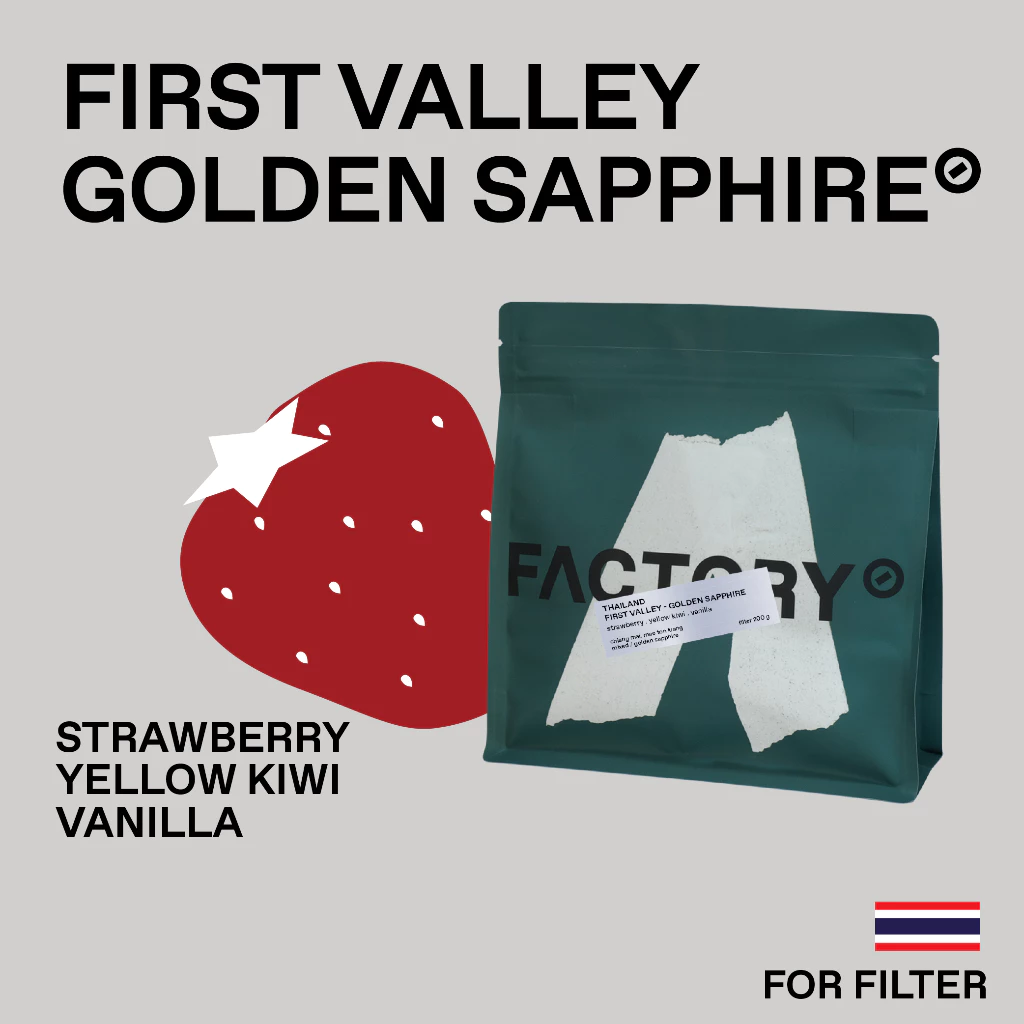Factory Coffee เมล็ดกาแฟ Mae Ton Luang - First Valley l Golden Sapphire Process (บรรจุ200g)
