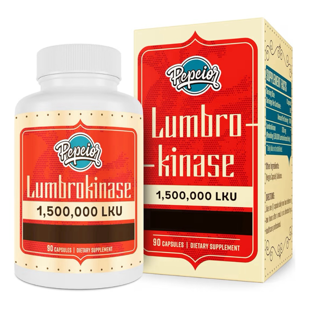 [ PEPEIOR ] LUMBROKINASE 1,500,000 LKU ( สนับสนุนระบบหัวใจและหลอดเลือด )( 90 แคปซูล )