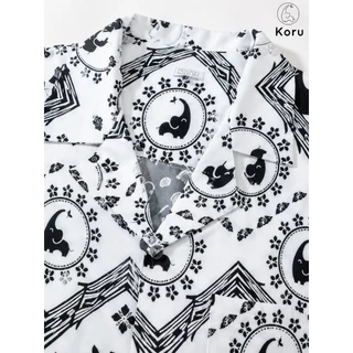 KORU เสื้อฮาวาย ลายช้างภูผา