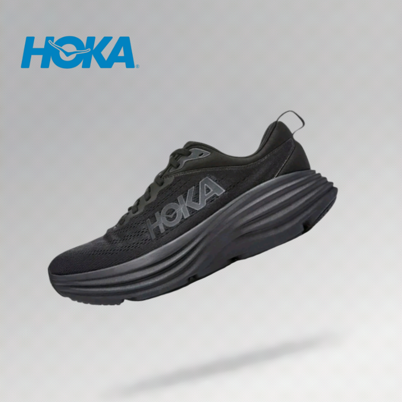ของแท้ 100% 👟 HOKA ONE ONE Bondi 8 4E Wide Black Sneakers