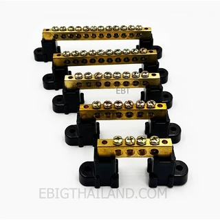 บาร์กราวด์ทองเหลืองแบบมีฐาน มี 4,6,8,10 และ 12 ช่อง รูสายใส่ได้ถึงเบอร์ 16