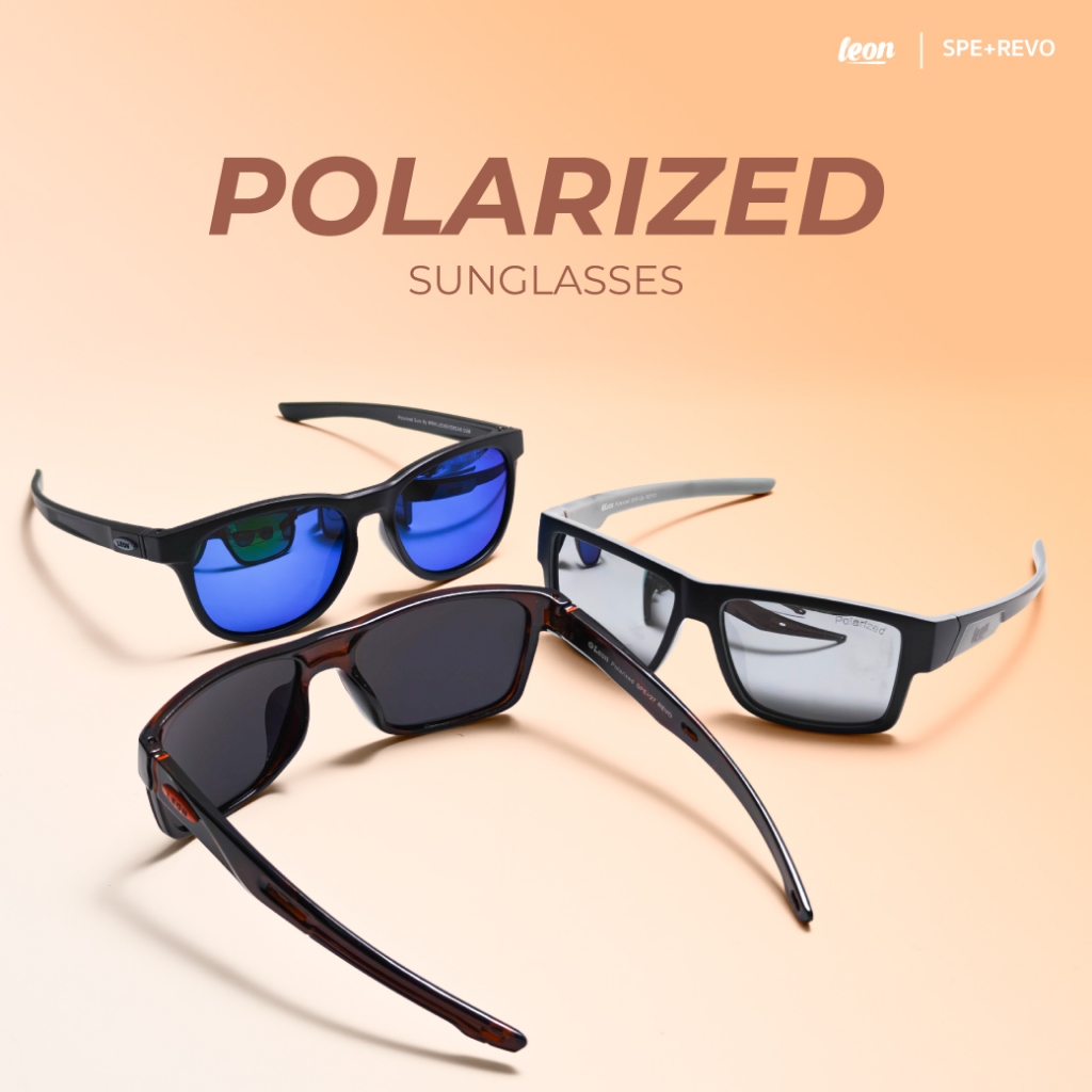 Leon : แว่นกันแดด เลนส์ Polarized สีปรอท รุ่น SPE+ REVO