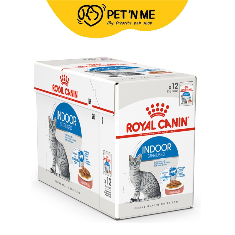 [จัดส่งจากคลัง][Pack12] ROYAL CANIN อาหารเปียกแมวโต เลี้ยงในบ้านและทำหมัน ซอสเกรวี่ 85 g [9003579013793]