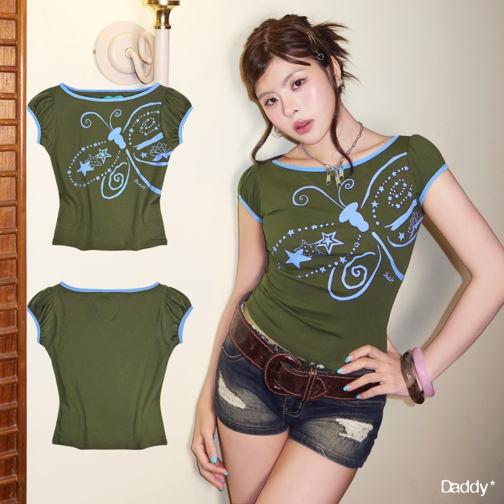 DADDY ( MS ) | Spiritual Fly Top เสื้อยืด สุดน่ารัก