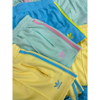 ADS short pant กางเกงขาสั้น รุ่นใหม่ ลาย polkadot ชนช็อป ทรงสวยมาก ดีเทลแต่งแถบข้าง มีกระเป๋า