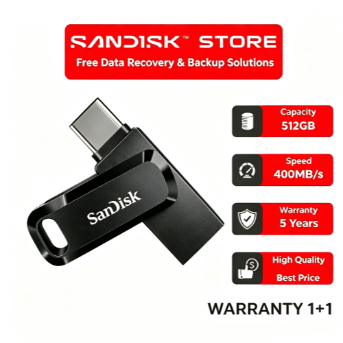 SanDisk Ultra Dual Drive Go 1TB USB 3.2 Gen1 Flash DriveType-C Speed 400mb/s (SDDDC3-1T00-G46)