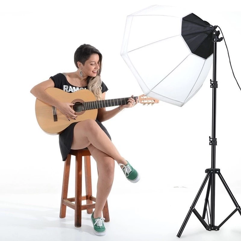 ไฟสตูดิโอ ไฟไลฟ์สด LED light ขั้วไฟ พร้อมขาตั้ง ไฟถ่ายรูป ชุดไฟสตูดิโอ สตูดิโอถ่ายภาพ ไฟต่อเนื่อง softbox E27 thumbnail 9