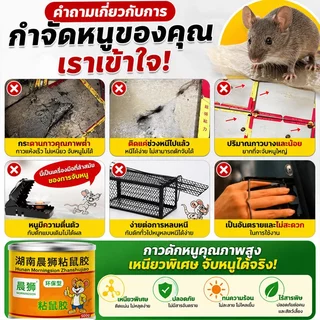 กาวดัดหนู เหนียวสุดกาวดัก 500ml 1กระป๋องติดหนูได้100000ตัว กาวดักหนูแรงกว่ากาวธรรมดา กําจัดหนู กาวดักนก