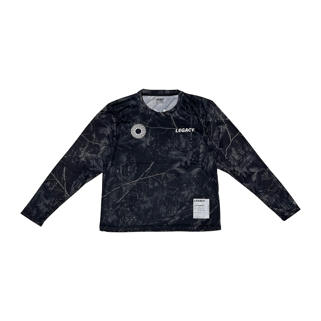 LEGACY Training Club เสื้อออกกำลังกาย “Dark Oak Tree” โทนสีดำ-เทา Crop Top
