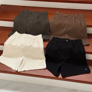 Sissy Store : กางเกงขาสั้น ผ้ายืด Double Spandex (S-3XL) ดีไซน์สวย ทรงเป้ะ ผ้าใส่สบาย