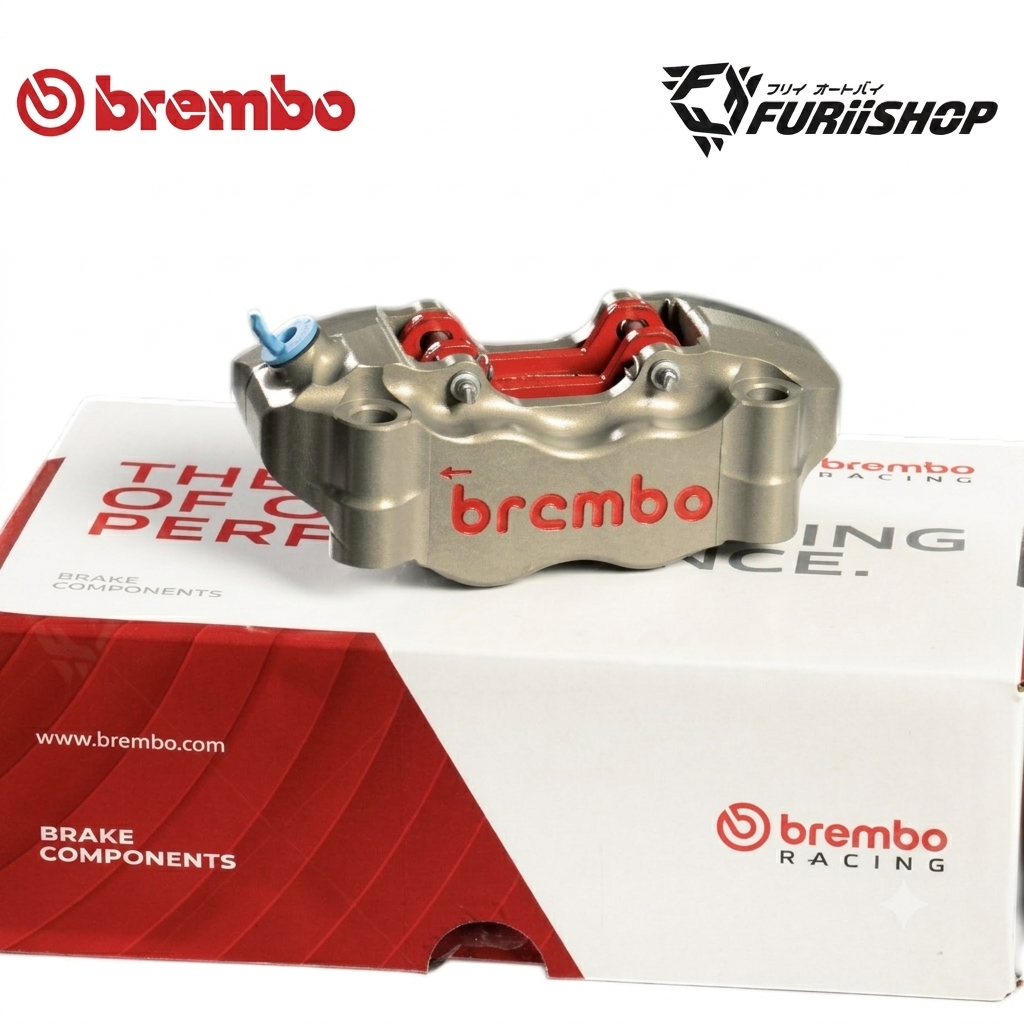ปั๊มเบรค BREMBO P4 SUPER MOTARD สีช็อค 108mm. 100m. ( ลูกสูบ 30mm. ) สีแท้จากโรงงาน