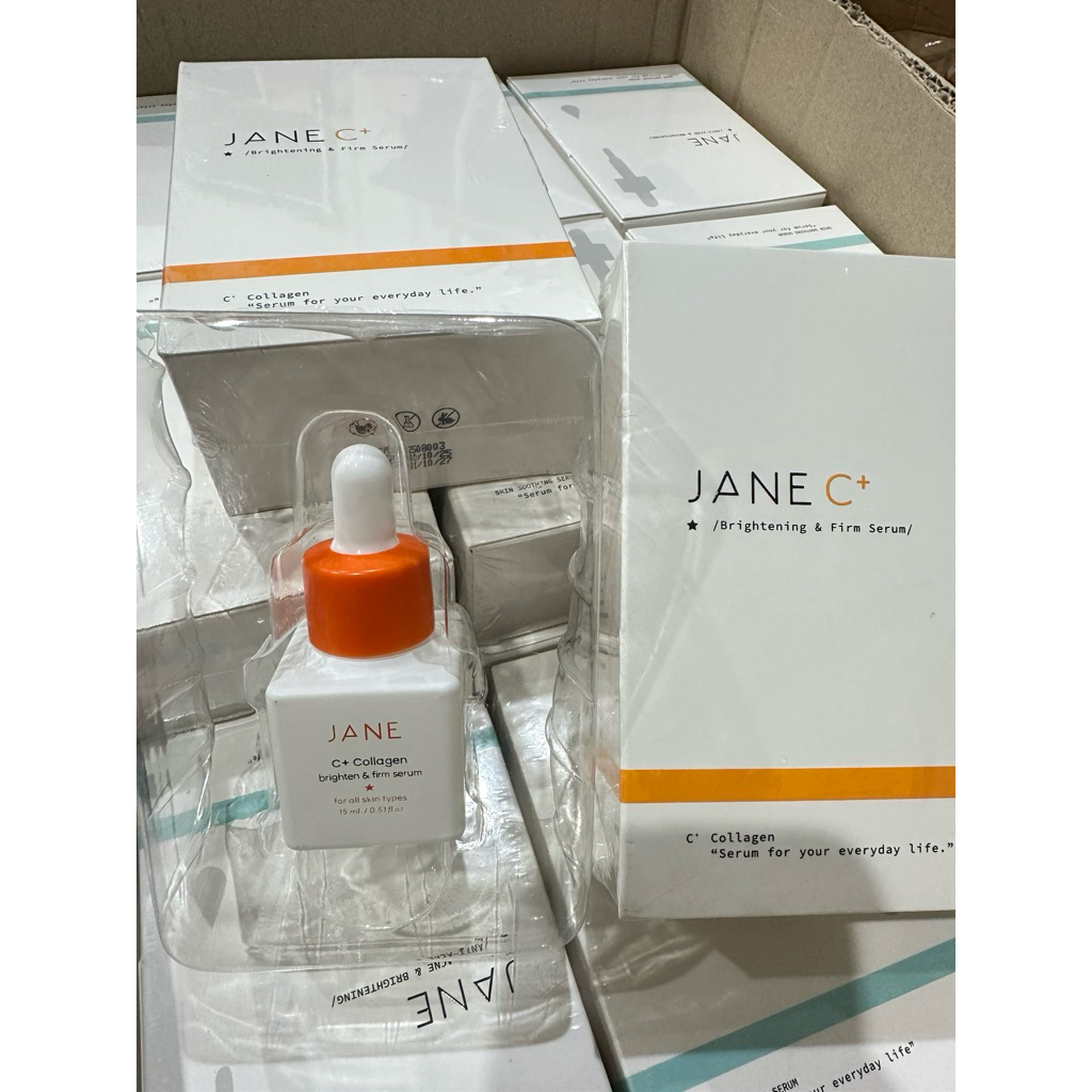 ส่งต่อJane Beauty Cleansing Stick 20g+C+Collagen Serum 15ml  -ช่วยกระชับรูขุมขน ควบคุมความมัน