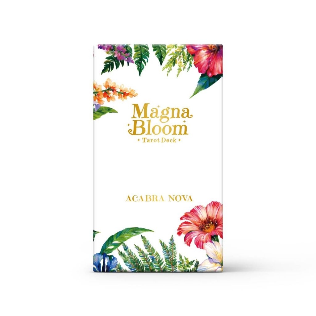 Magna Bloom Tarot ไพ่ยิปซีแท้ขอบสีเขียวสะท้อนแสงสไตล์มังงะ ไพ่ยิปซี ไพ่ทาโร่ต์ ไพ่ออราเคิล Tarot Oracle