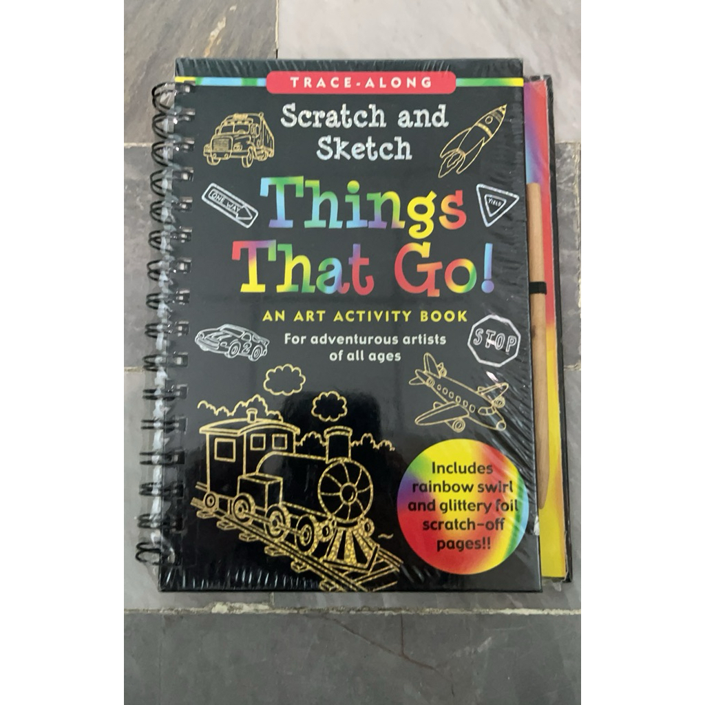 Scratch and Skrtch Book#Things That Go! An Art Activity Book