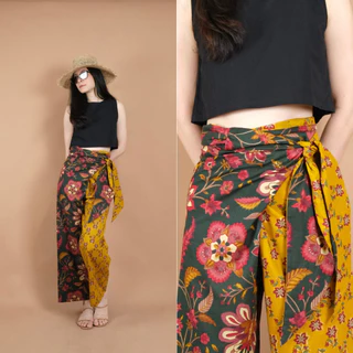 กางเกงขายาว Wrap Pants two colors made by indian cotton กางเกงเลผูกข้างผ้าฝ้ายอินเดีย