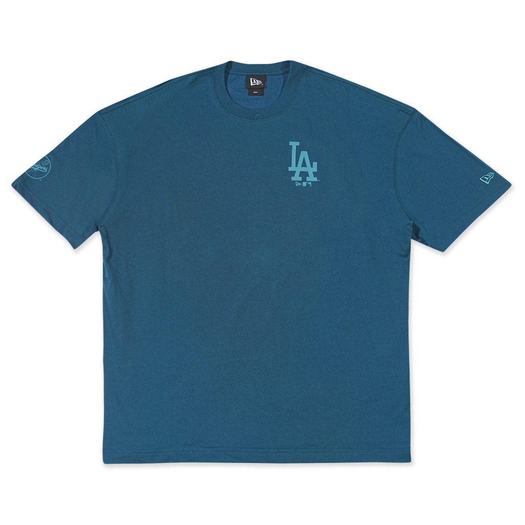 เสื้อโอเวอร์ไซส์ New Era รุ่น Los Angeles Dodgers Assorted Graphic Cadet Blue Oversized Short Sleeve