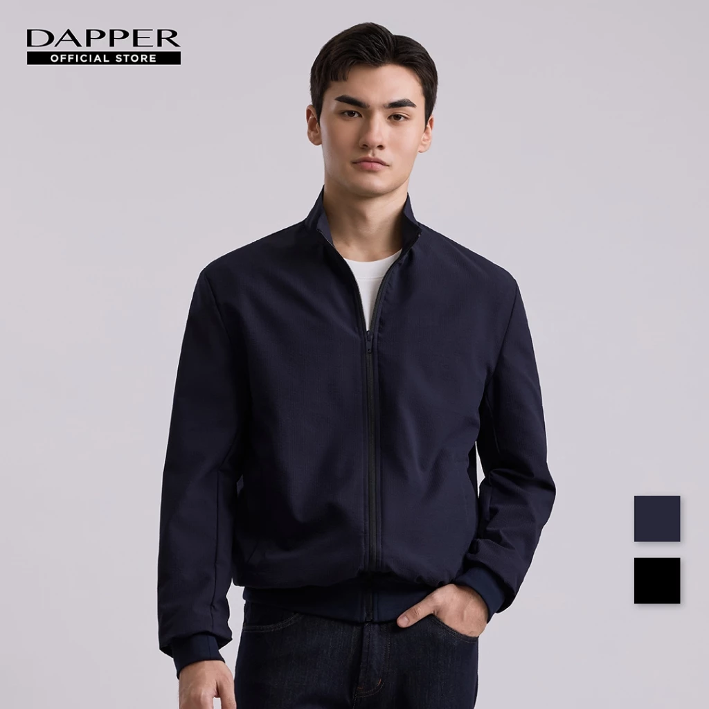 DAPPER เสื้อแจ็คเก็ต Seersucker Bomber Jacket มี 2 สี (JK/304BM)