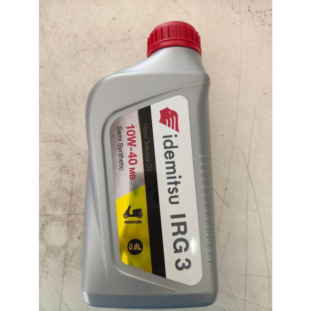 OIL-IDEMITSU4TAT-1 น้ำมันเครื่องกึ่งสังเคราะห์ IDEMITSU IRG3 10W-40 MB สำหรับรถจักรยานยนต์ 4 จังหวะ