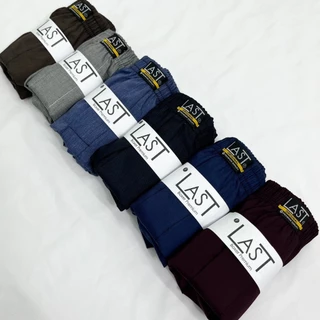 กางเกง Boxer ผ้าเชิ๊ตสีพื้น เซ็ต 4 ตัว มี 4 โทนให้เลือก (คละสี เลือกโทน)