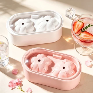 แม่พิมพ์น้ำแข็งรูปดอกซากุระ DIY เกรดอาหาร PP ถอดได้ง่าย Ice Mould