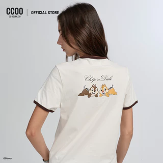CC DOUBLE O CHIP ‘N DALE VINTAGE RINGER TEE ผู้หญิง เสื้อยืดริงเกอร์วินเทจ Chip ‘n Dale รุ่น O26WGWA168 (AW26 #A2)