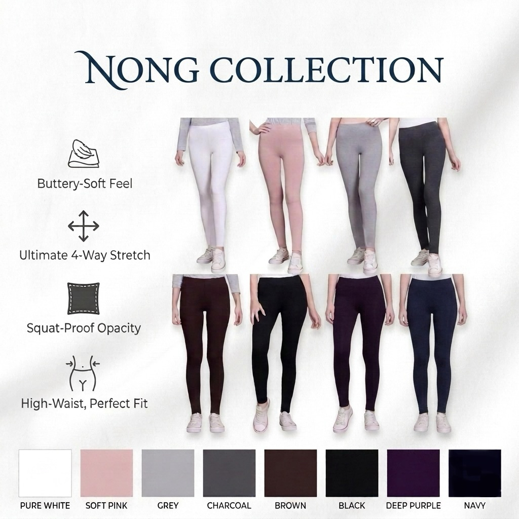 กางเกงเลกกิ้งผ้าเรย่อนเนื้อหนาพิเศษ มี 13 สี 4 ไซด์(F,XL,XXL,3XL)ระบายอากาศดีเยี่ยม ทนทาน เป้าไม่ยิ้ม ซักแล้วไม่เป็นขุย