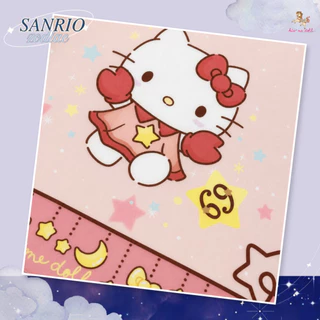 Kiss me doll ผ้าพันคอ ผ้าคลุมไหล่ Sanrio Zodiac 12 ราศี ขนาด 100x100 ซม. ลิขสิทธิ์แท้