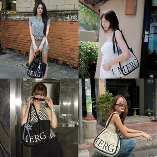 🔥แบรนด์แท้✅💯(ใช้โค้ดลดได้)Merge A Day Bag Tote Bag Medium Merge Official กระเป๋า กระเป๋าTote กระเป๋าโท ของแท้