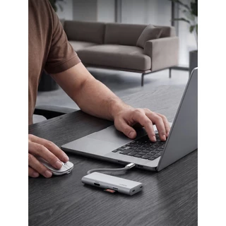 AUKEY UH-CUH07 ฮับ OfficeDok 7-in-1 Lite USB-C Hub รองรับ 4K60Hz USB-C Power Delivery 100W USB 5Gbps, SD/TF Card Reader