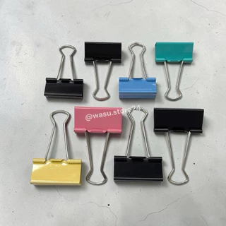 🔥พร้อมส่ง ใน 🇹🇭🔥 wasu.store24 WS059 คลิปหนีบกระดาษ 15mm, 19mm, 25mm, 32mm, 41mm, 51mm แข็งแรงทนทาน