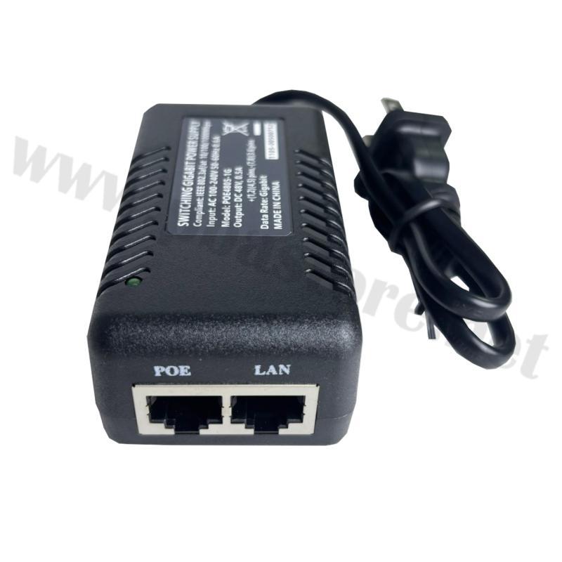PoE Injector 1G (10/100/1000M) 25W-30W 48V/0.5A IEEE802.3 AF/AT IP Camera & Access Point รุ่น POE480