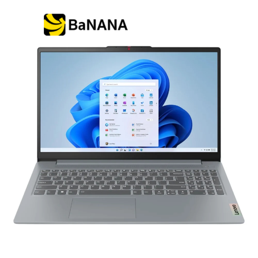 โน้ตบุ๊ก Lenovo IdeaPad Slim 3 15AMN8-82XQ01EHTA Gray