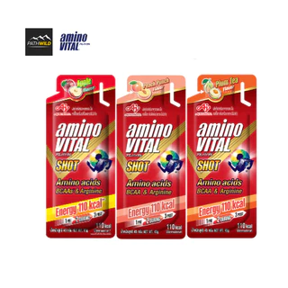 AMINO VITAL SHOT เจลพลังงาน 45 g มี BCAAs และกรดอะมิโนที่จำเป็น ทานง่าย ดูดซึมเร็ว