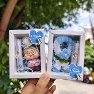 ของขวัญวันแม่ ใส่เงินได้ กล่องของขวัญ รุ่นพวงมาลัยจิ๋ว/คุณยาย ใส่ธนบัตรได้ 1 ใบ