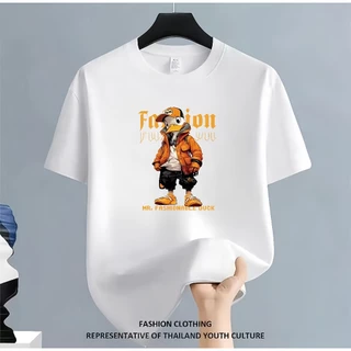 เสื้อยืดแขนสั้นคอกลม ผ้านุ่มระบายอากาศดี ทรงปล่อย ใส่ได้ทุกเพศ ราคาพิเศษ ลดสุดๆ