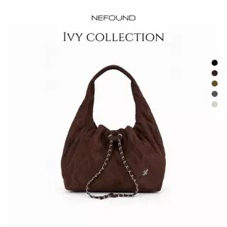 NF26061 NEFOUND กระเป๋าทรงจีบรุ่น Ivy หนังกลับ Premium