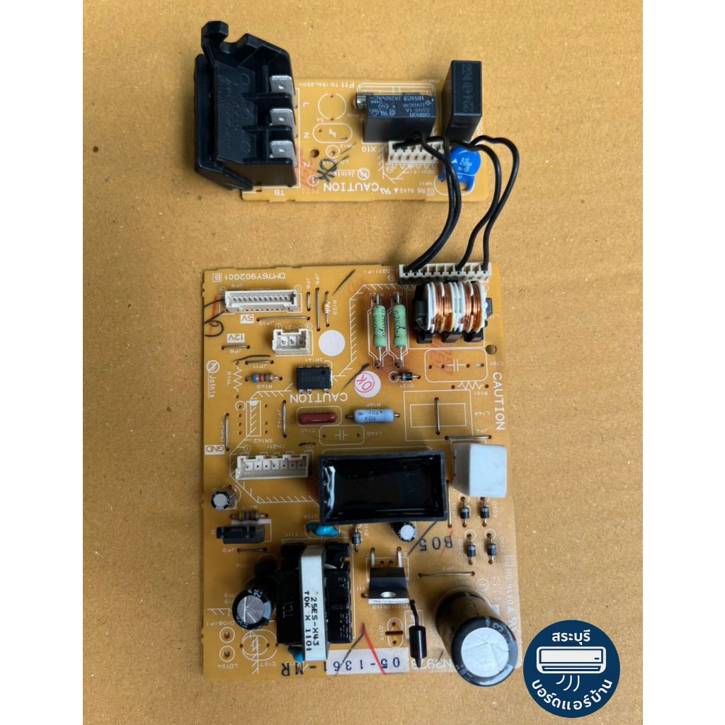 DM00N397B แผงวงจรแอร์พร้อมแผงรับสัญญาณ Mitsubishi รุ่น MS-SGG09VC, MS-SGG13VC / SGD, SGE 09-13 บอร์ด