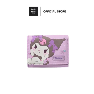 Moshi Moshi กระเป๋าธนบัตรใบสั้น กระเป๋าธนบัตร ลาย Kuromi ลิขสิทธิ์แท้จากค่าย Sanrio รุ่น 6100007575-7576