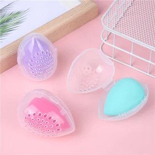 Protable Plastic Cosmetics Sponge Holder Makeup Blender Puff Storage Case/ Transparent Empty Cosmetic Egg Drying Box
