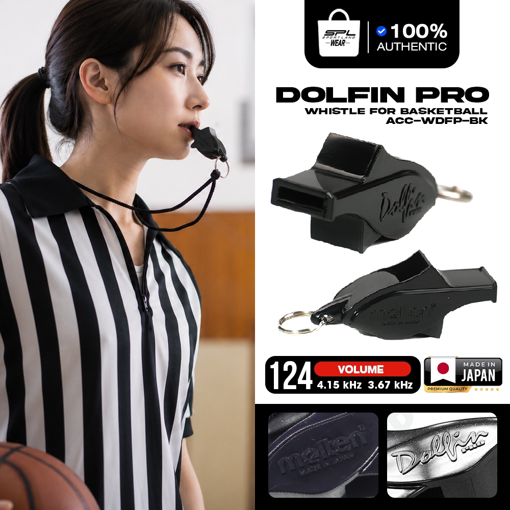 MOLTEN นกหวีด Dolfin Pro Whistle ACC-WDFPBK-BK(620)