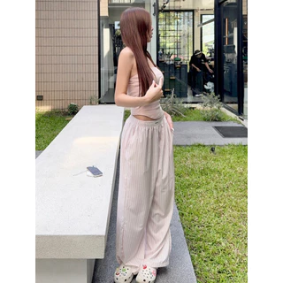 BABEJUB.X l KATHY PANTS กางเกงผ้าขายาวลายทาง ใส่สบายย น่ารักมากกก