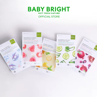 Baby Bright เอสเซนต์มาส์กชีท 20g แผ่นมาส์กสารสกัดเข้มข้น [ยกกล่อง]x6ซอง