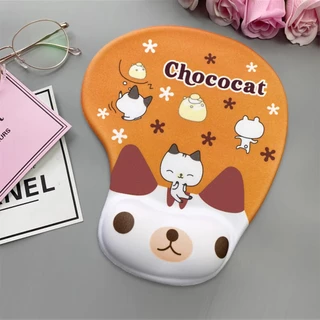 🔥พร้อมส่ง🖱️ที่รองเมาส์ แผ่นรองเม้าส์ แผ่นรองเมาส์ซิลิโคน ตามหลักสรีรศาสตร์ แผ่นรองข้อมือ ลายการ์ตูนน่ารัก ผิวเรียบ