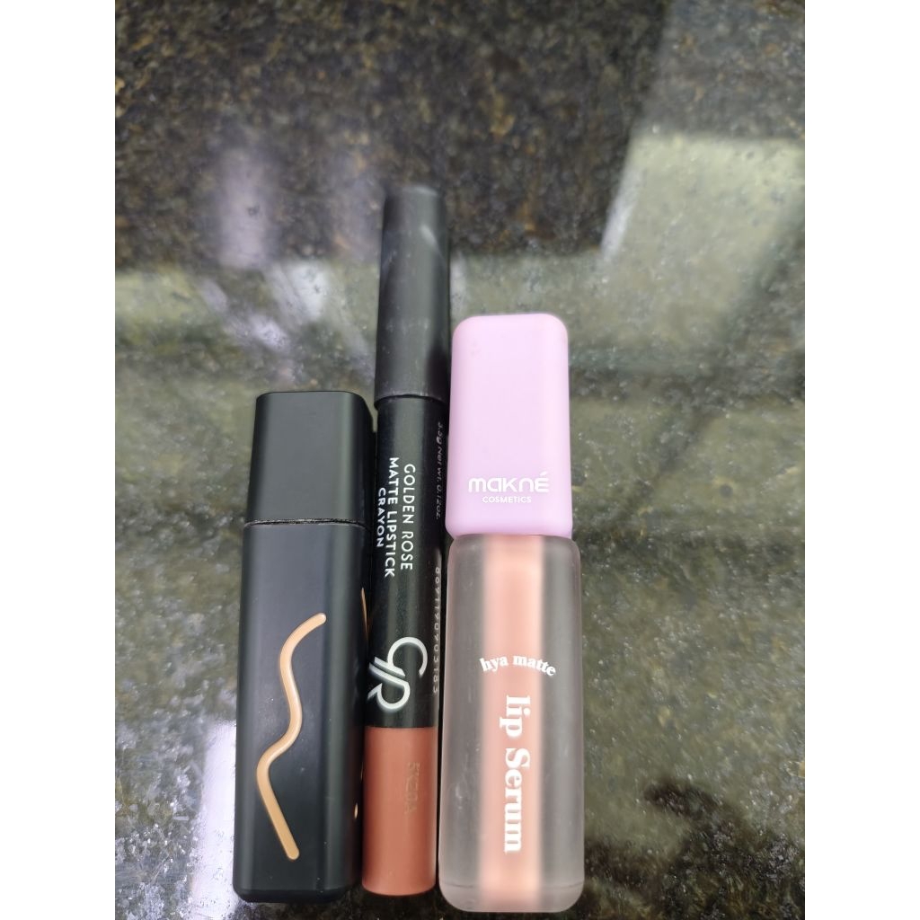 #lip makne ลิปแมท #lip golden sose ลิปแมท #javin de seoul ลิปไพรเมอร์ ได้3ชิ้น