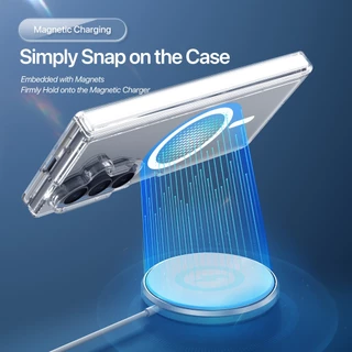 Samsung Z Fold 8/Fold 7/Z Fold 8 Ultra/Z Flip 8 DUX ของแท้ Clin Mag Series Clear Case แม่เหล็กชาร์จไร้สายเคสใส
