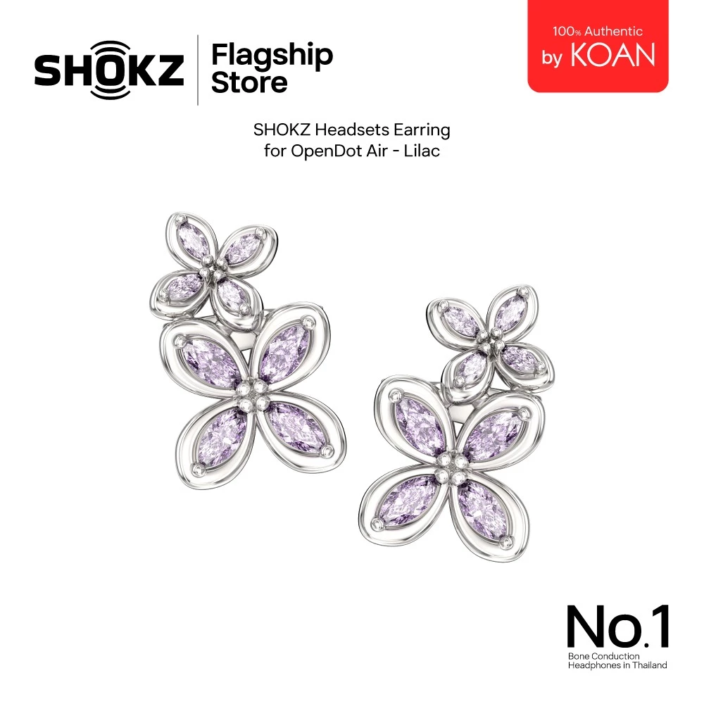 Shokz Headsets Earring Lilac สำหรับ OpenDot Air